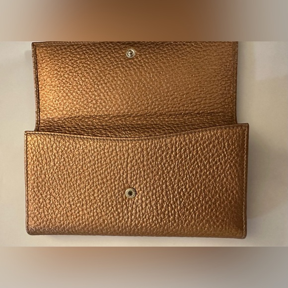 GUCCI Hasler Horsebit Metallic Leather Wallet EUC - Picture 9 of 15